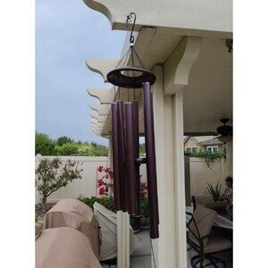 Wind Chimes Outdoor Deep Tone 45 in Memorial Wind Chimes Large with 6 Heavy Tube